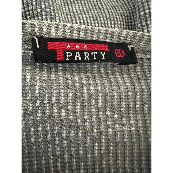 T-Party Mineral Wash Longline Open Front Cardigan Women’s Medium Gray - Picture 5 of 5